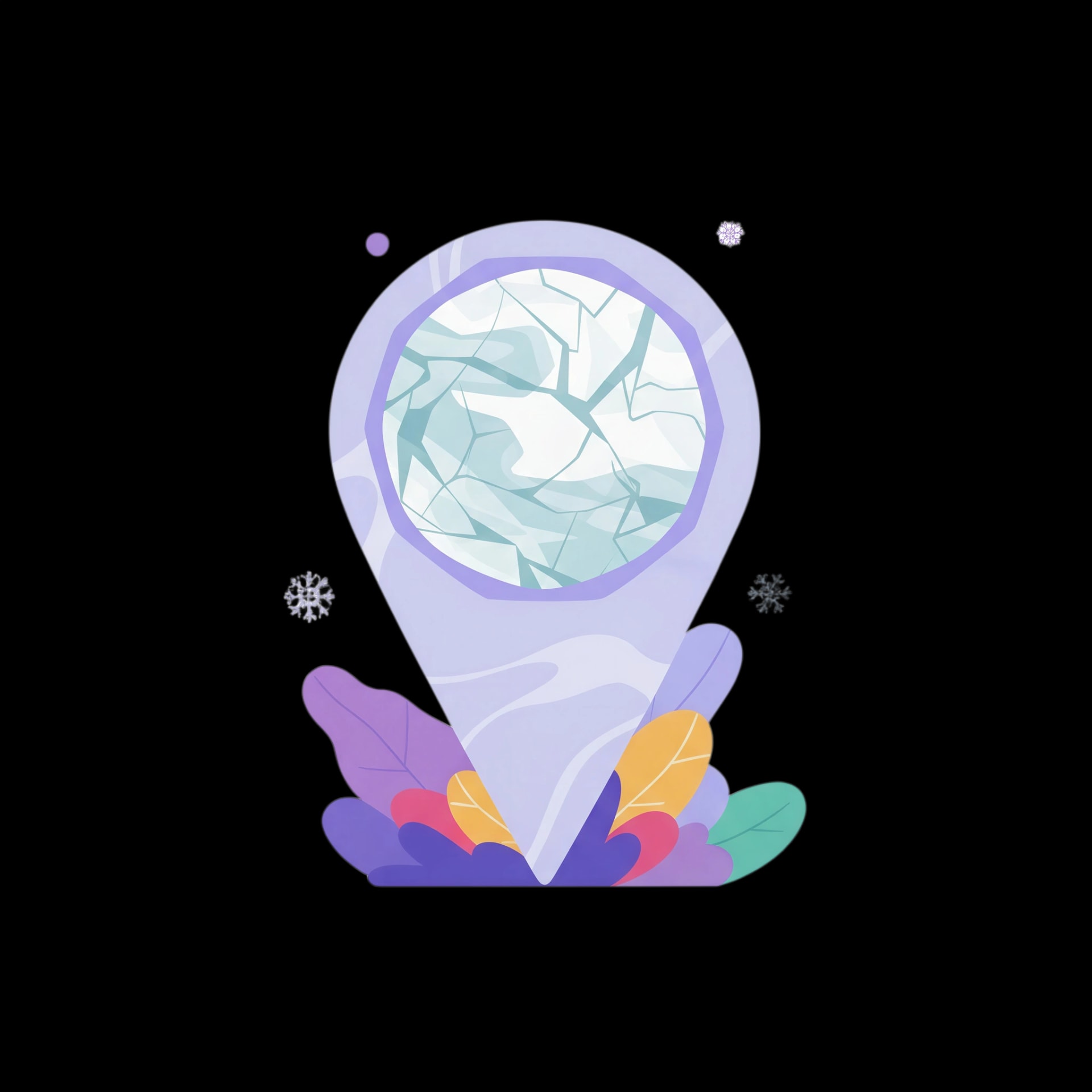 Frozen Map Pin