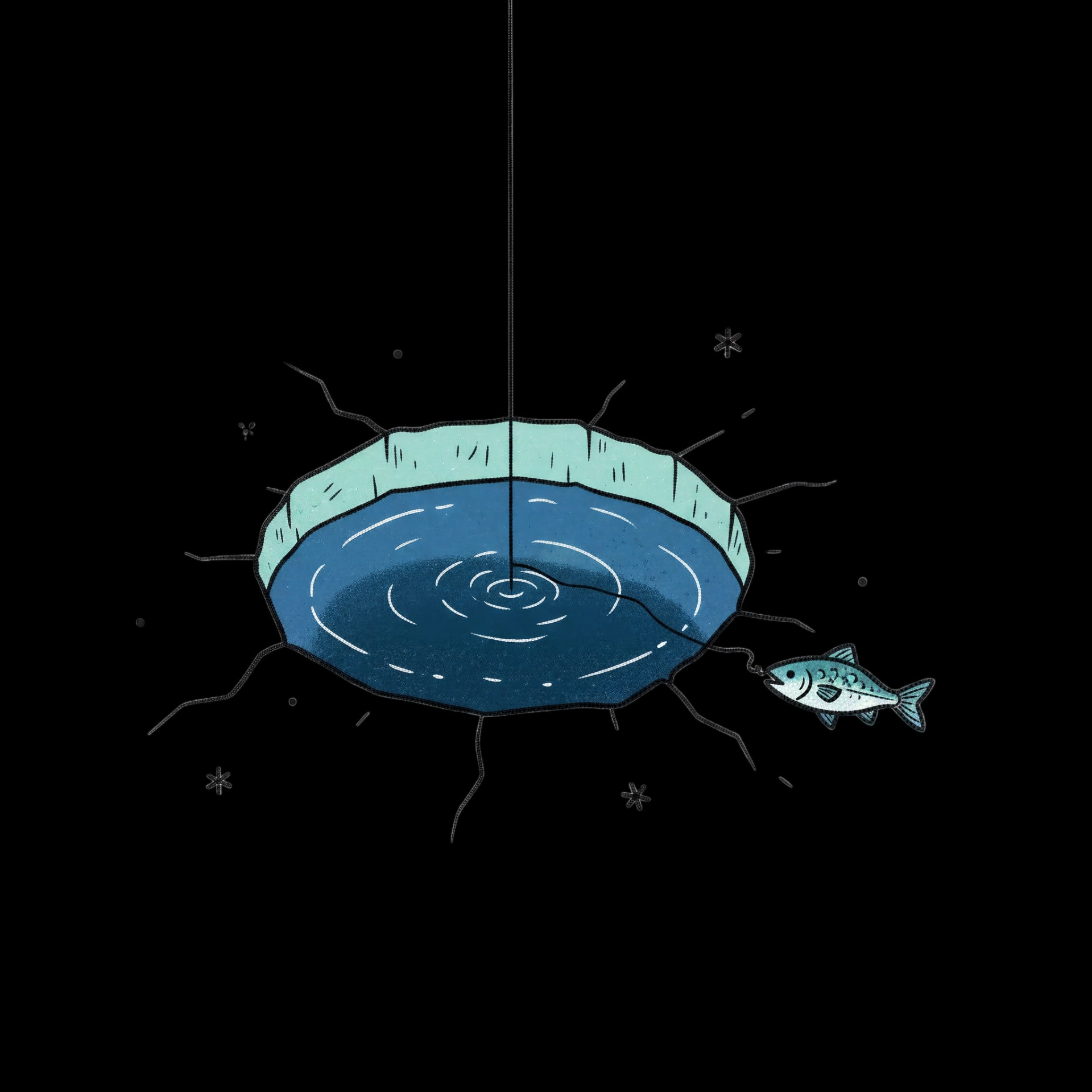 Ice Fishing Catch
