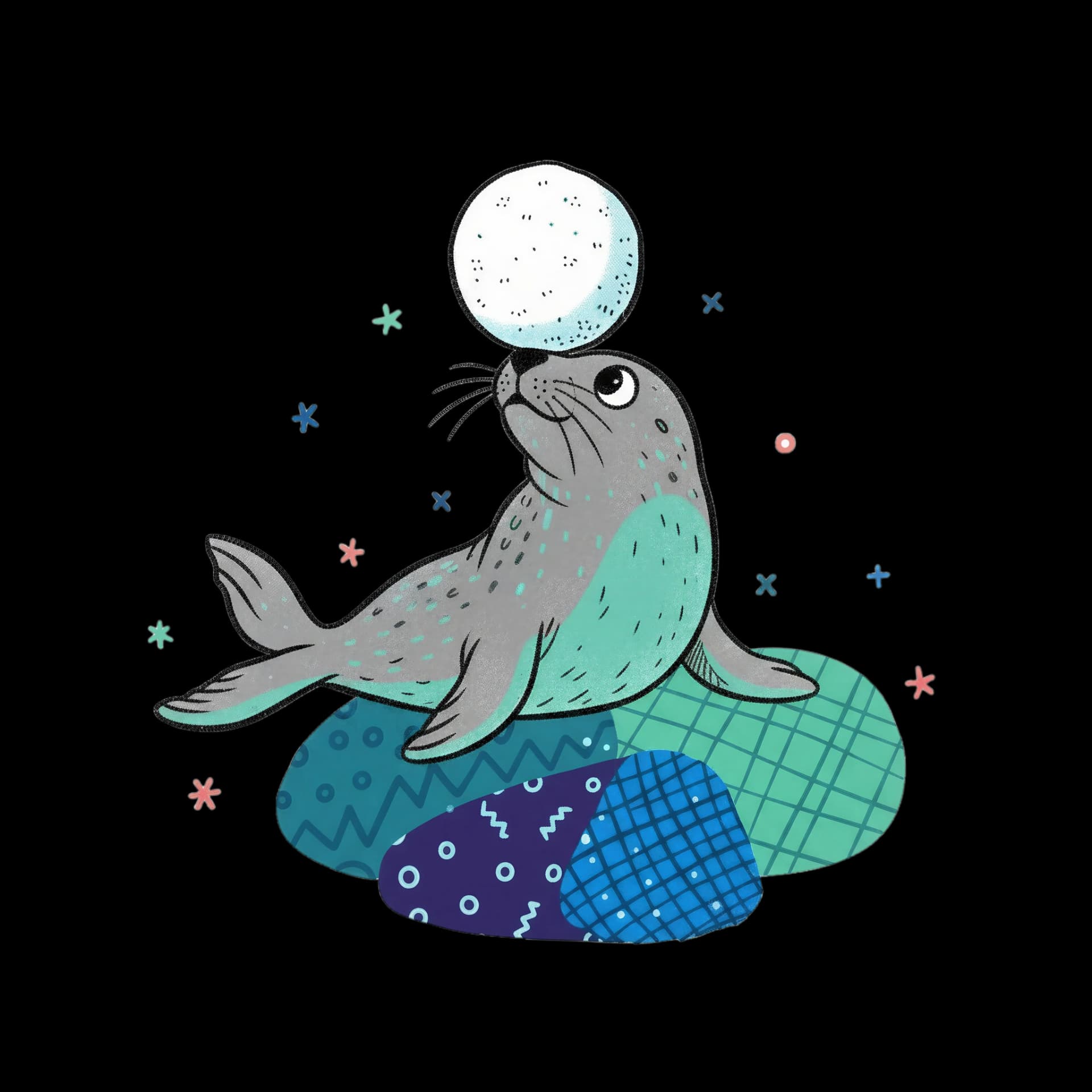 Snowball Seal