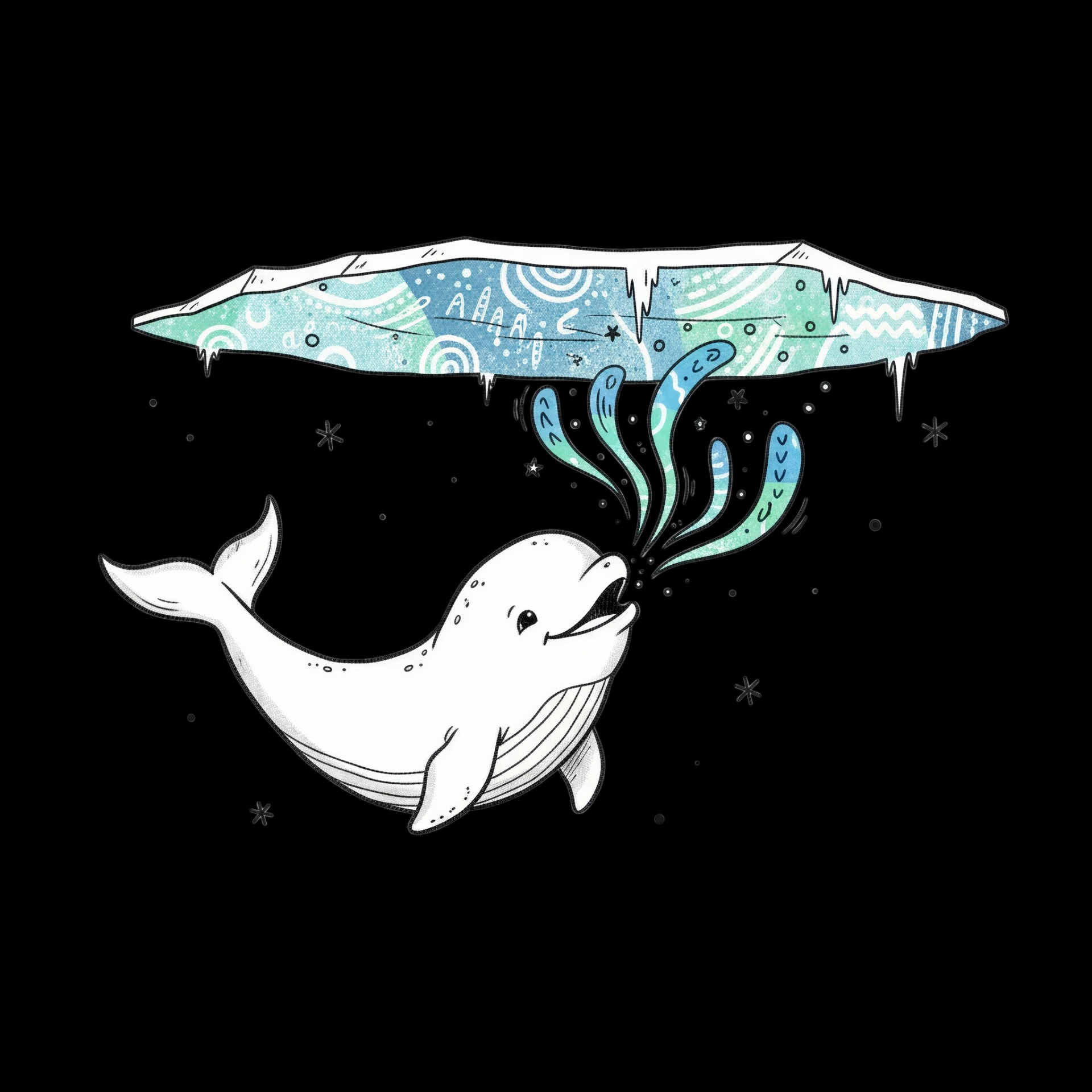 Beluga Under Ice