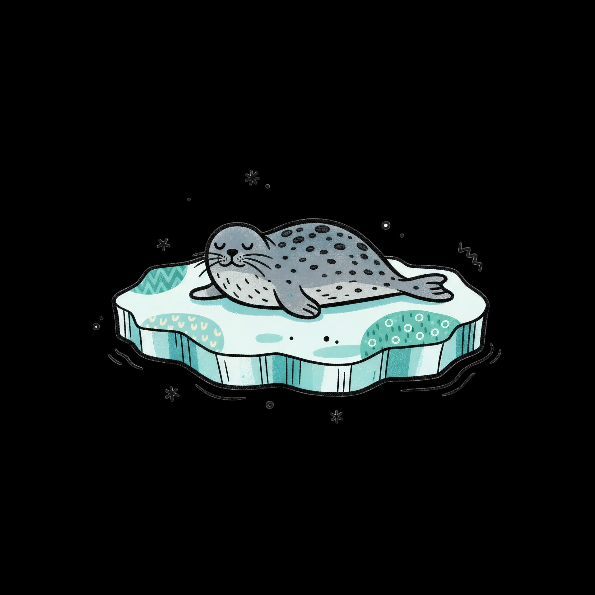 Resting Seal on Floe