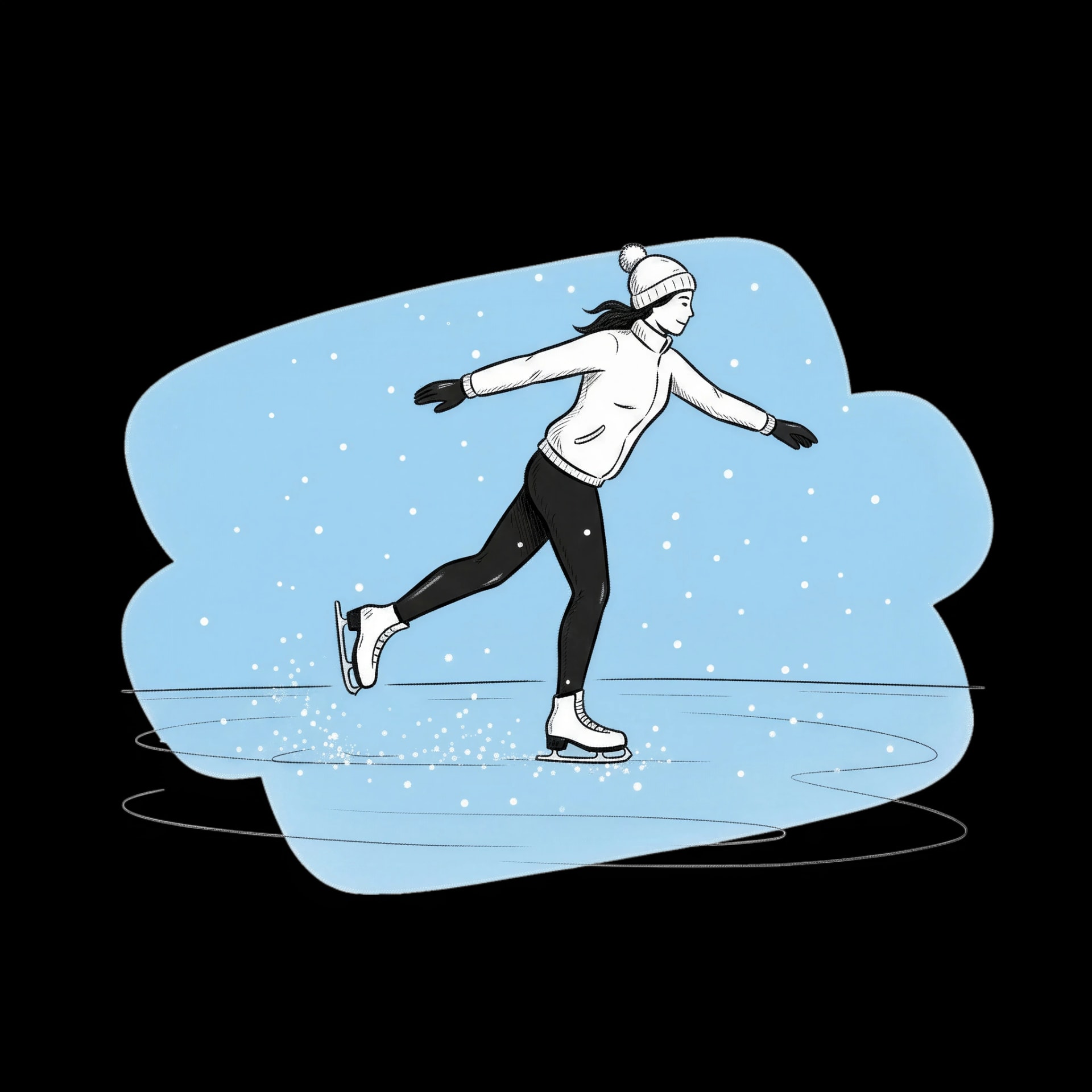 Winter Ice Skating