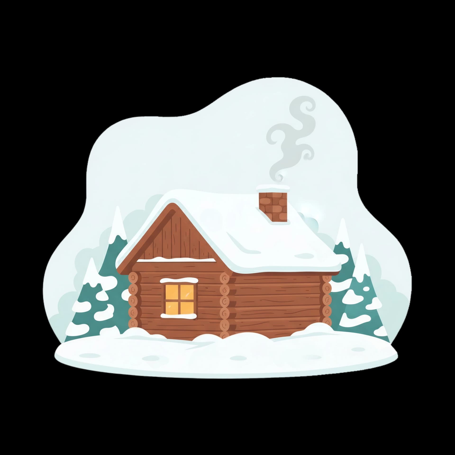 Snowy Cabin Retreat