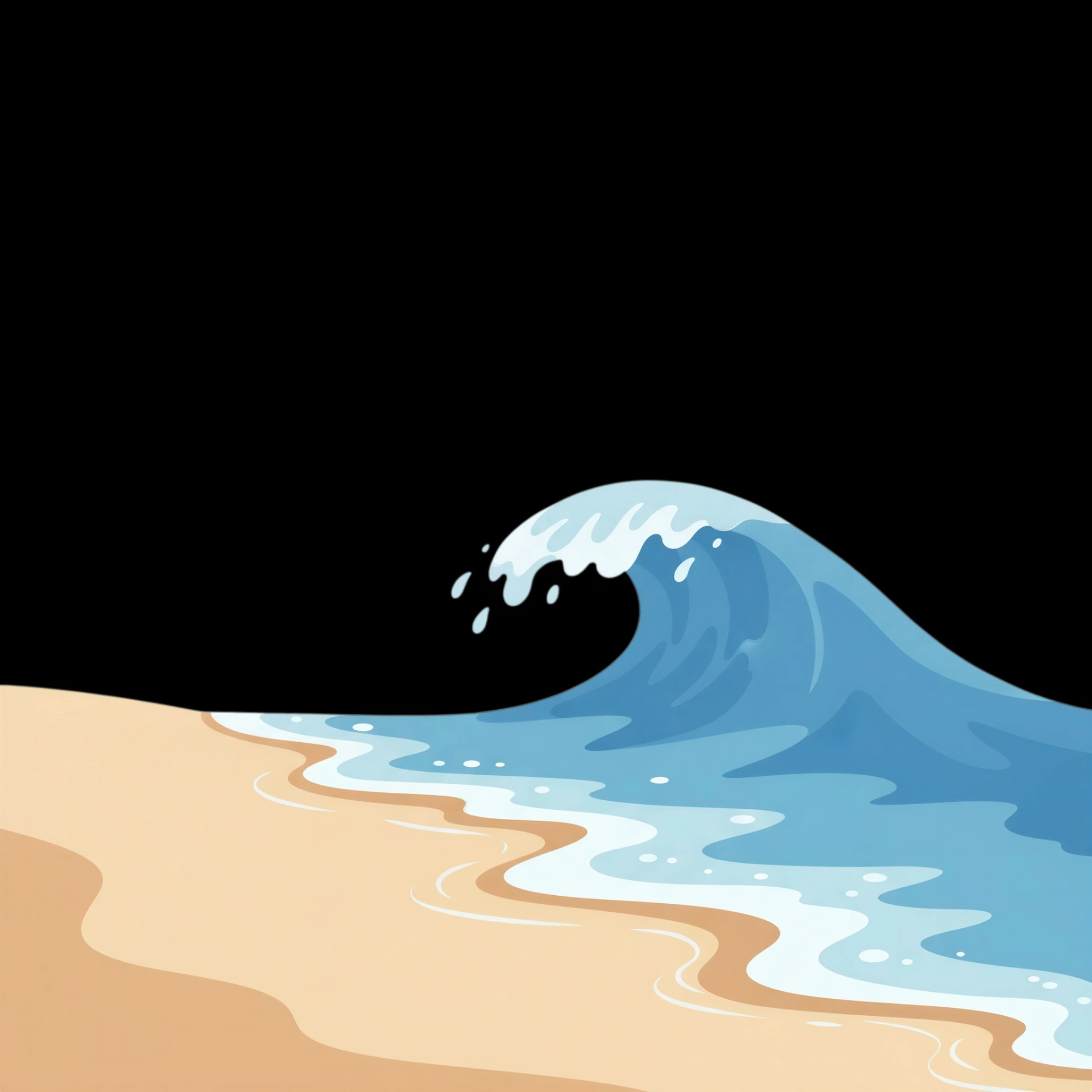 Tranquil Beach Wave