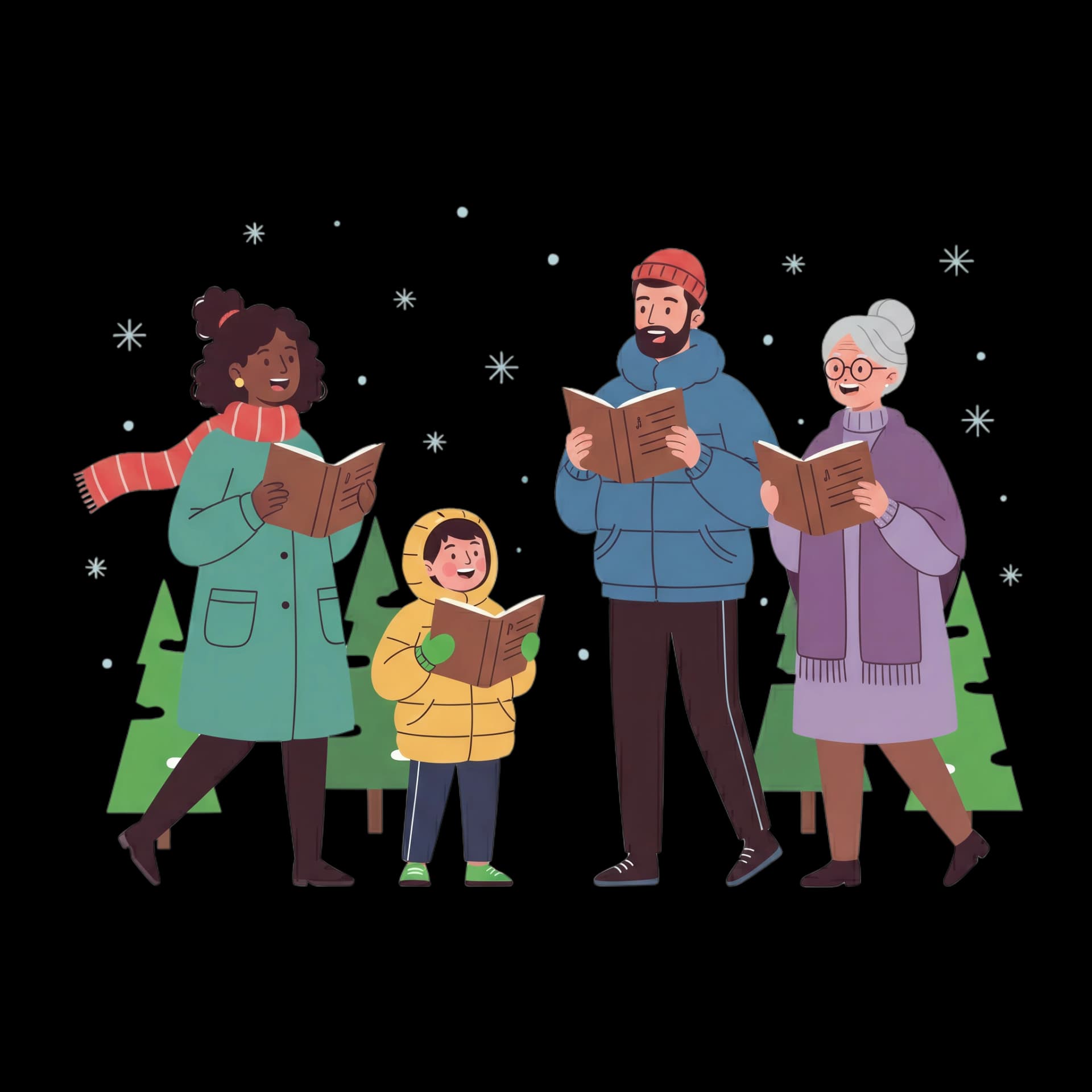 Joyful Carolers