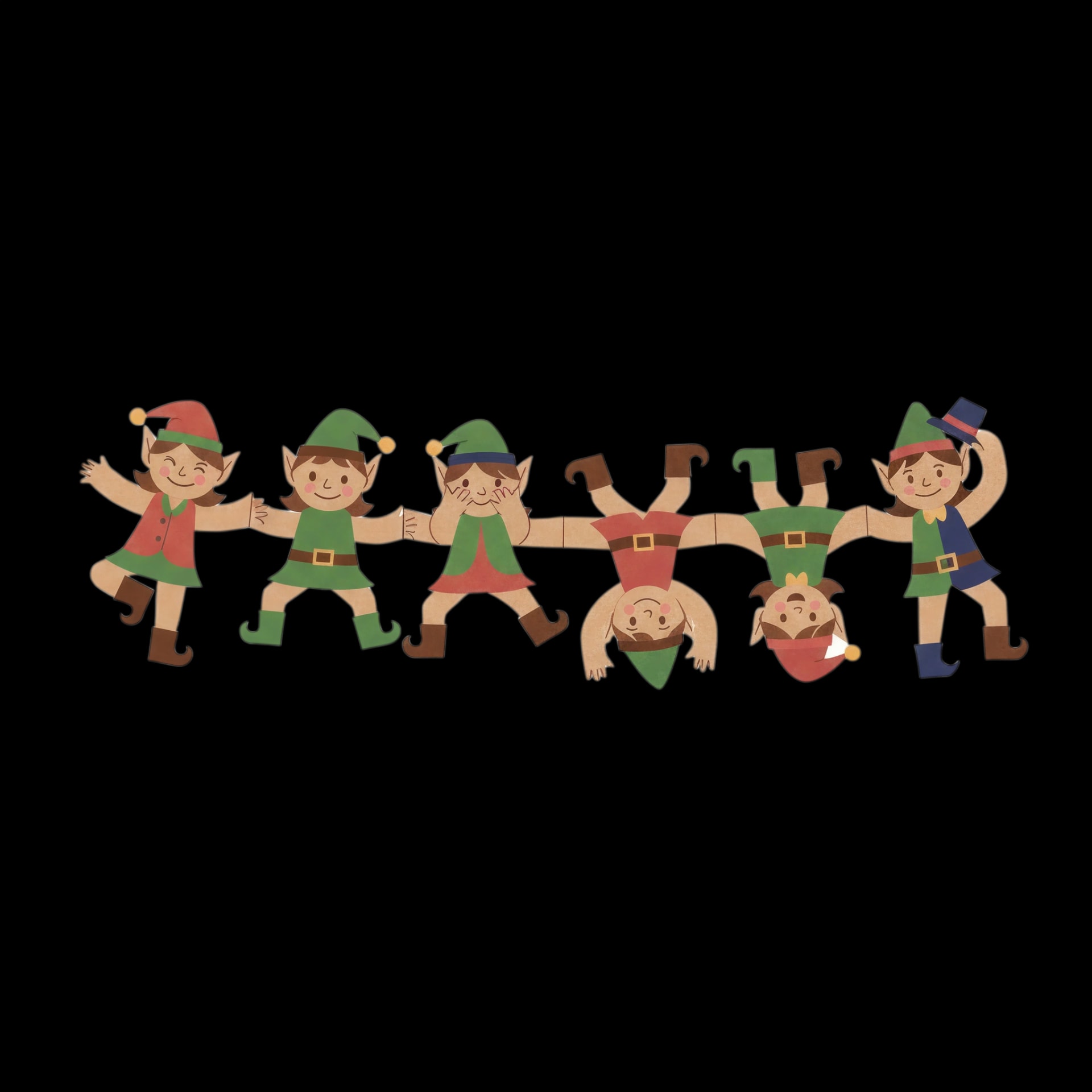 Elf Paper Dolls