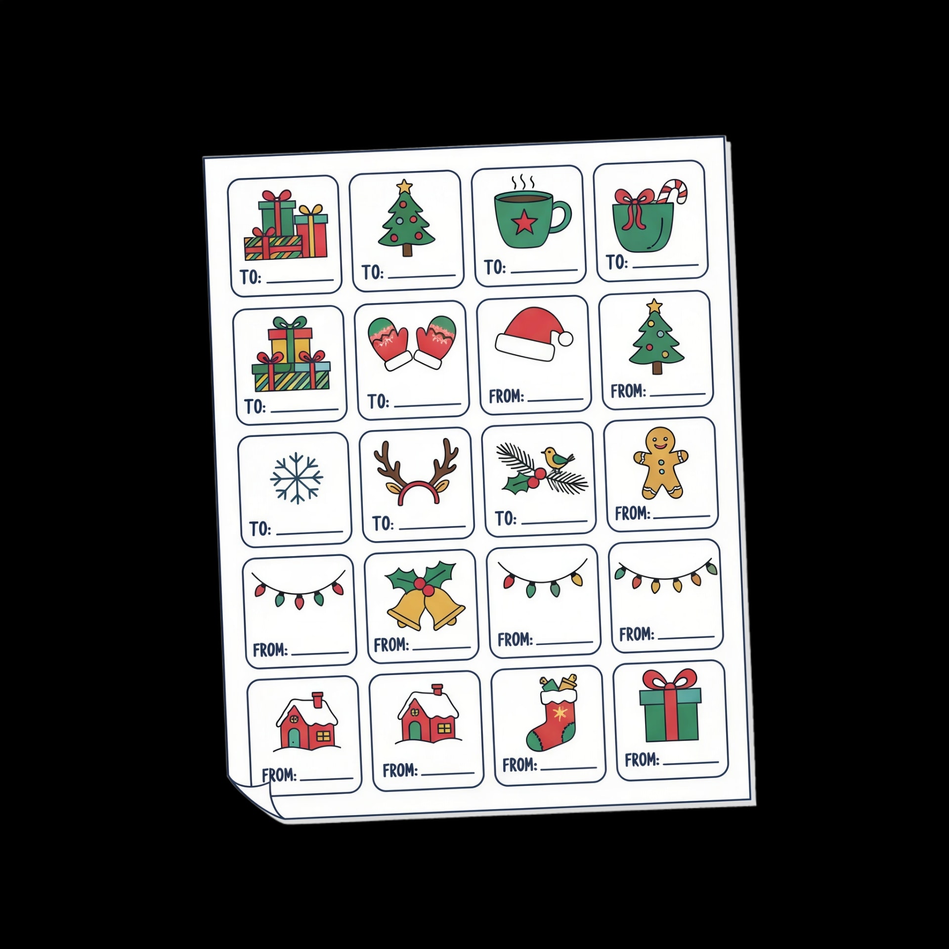 Adhesive Gift Labels