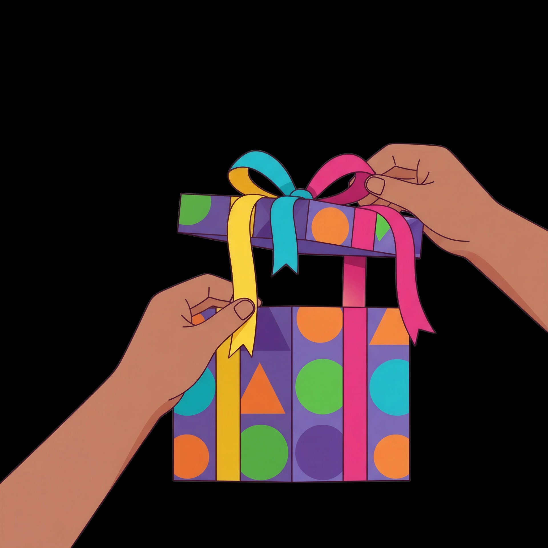 Opening a Present