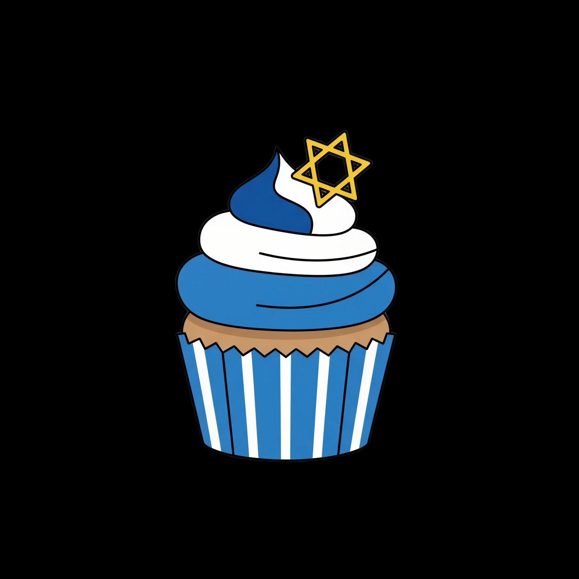Hanukkah Cupcake