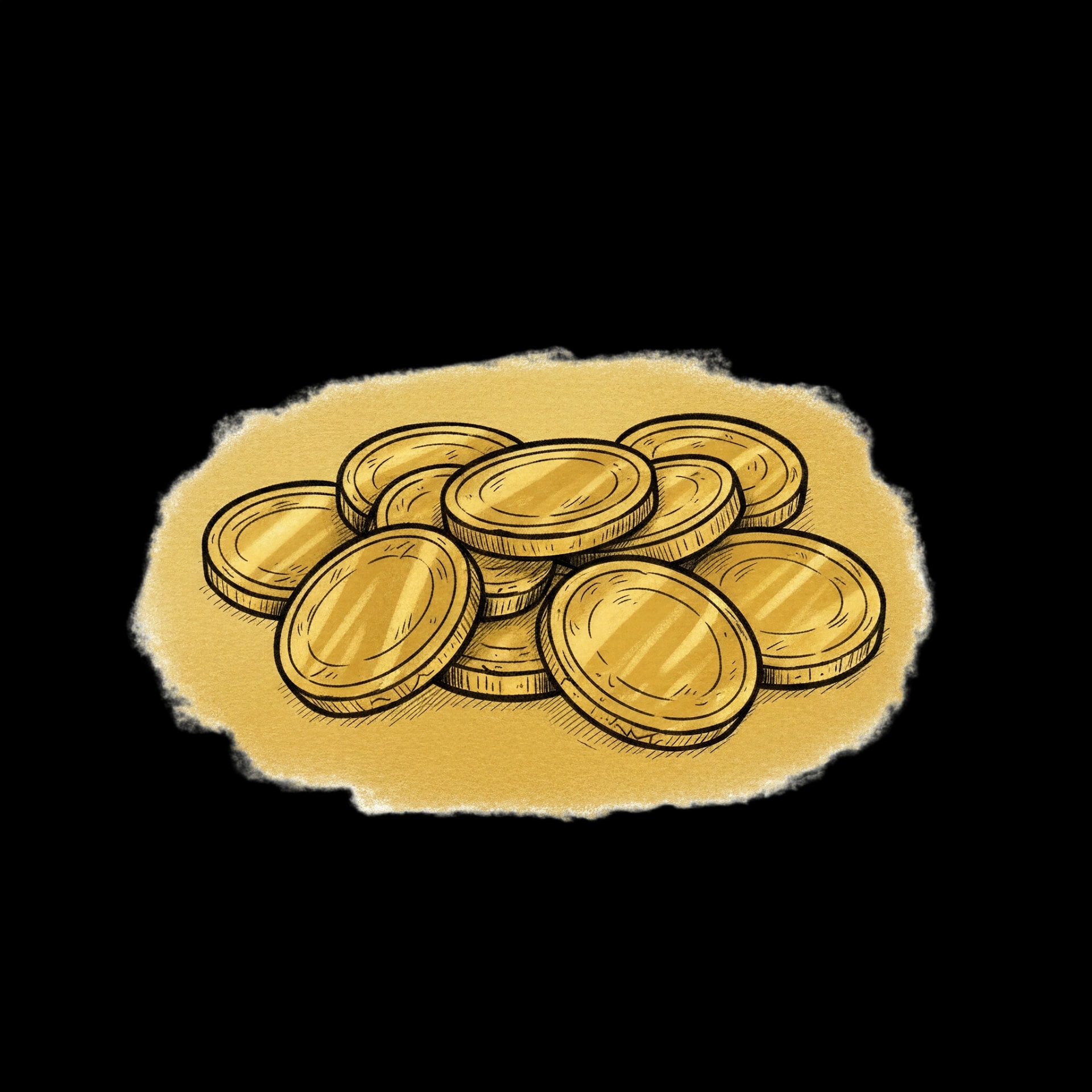 Hanukkah Gelt Pile