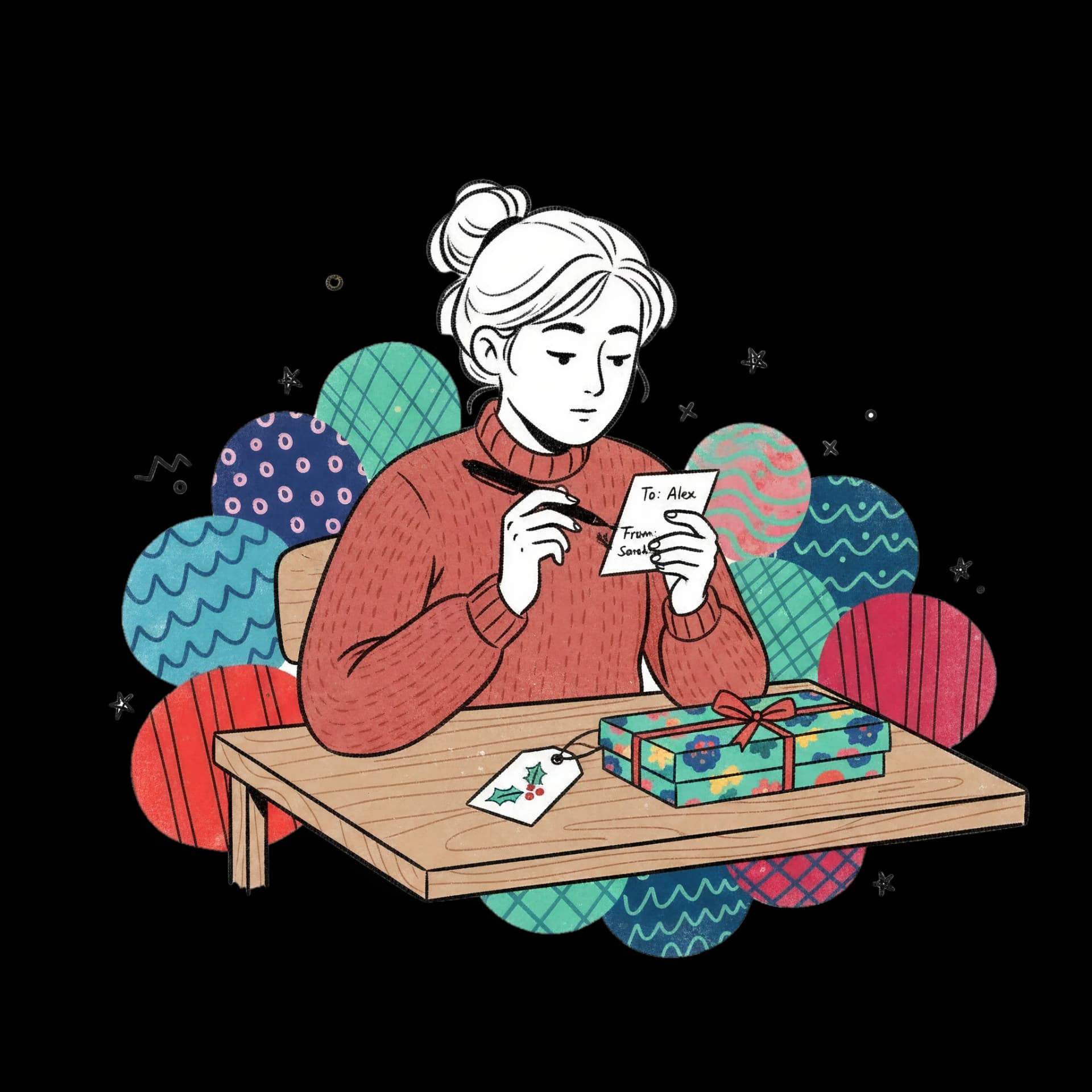 Writing a Gift Tag