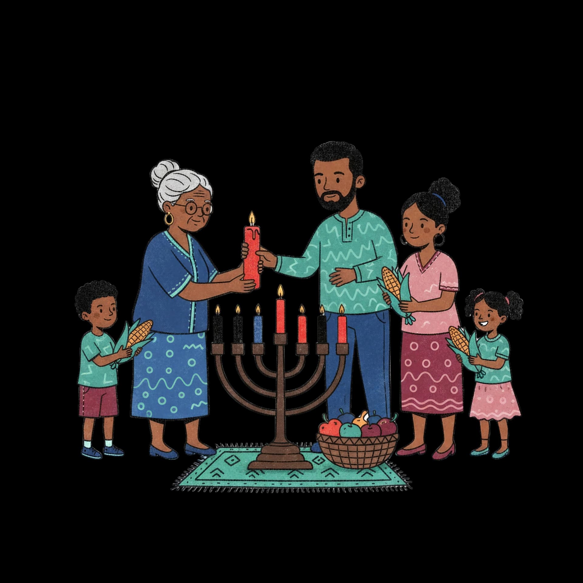 Kwanzaa Kinara Decoration