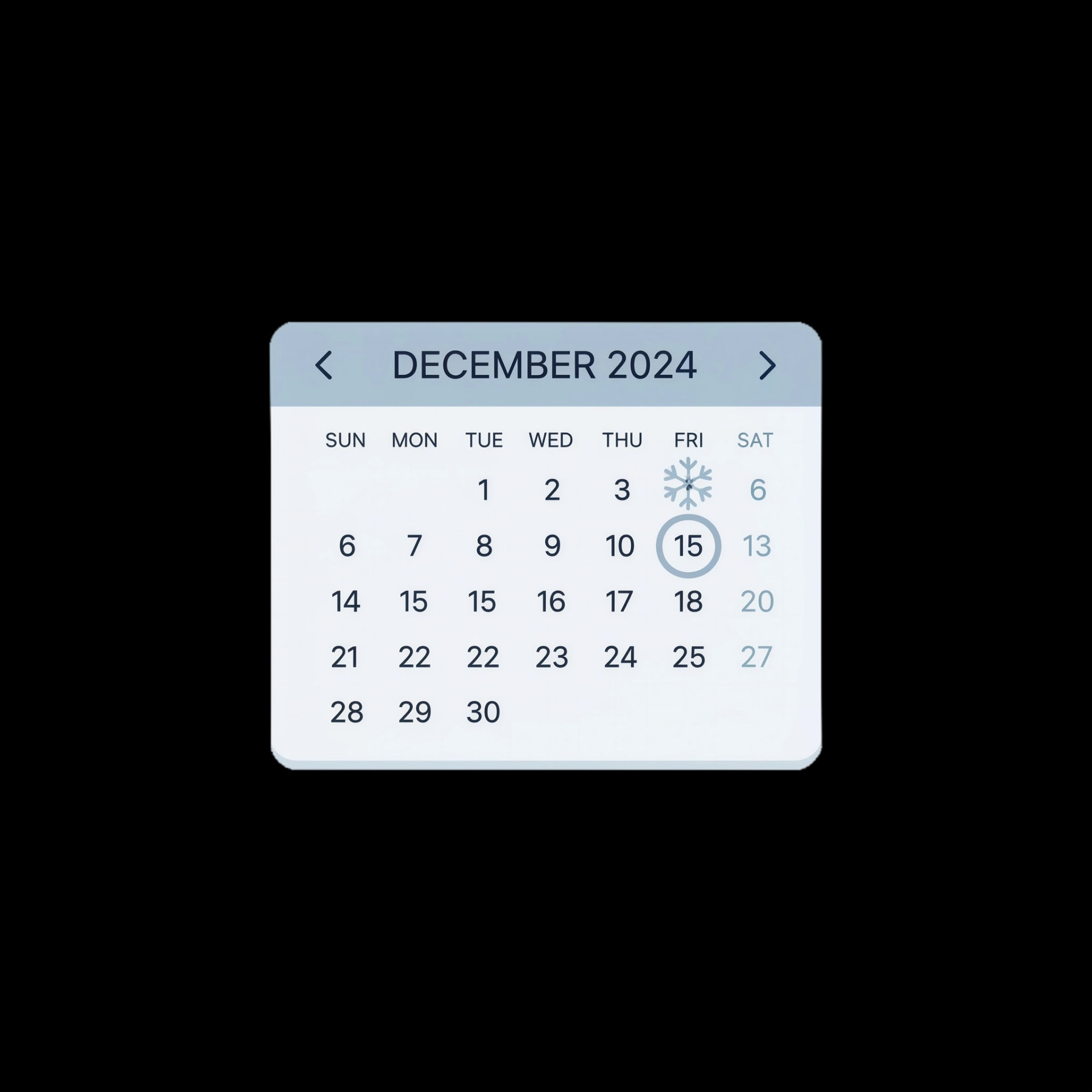 Snow Day Calendar