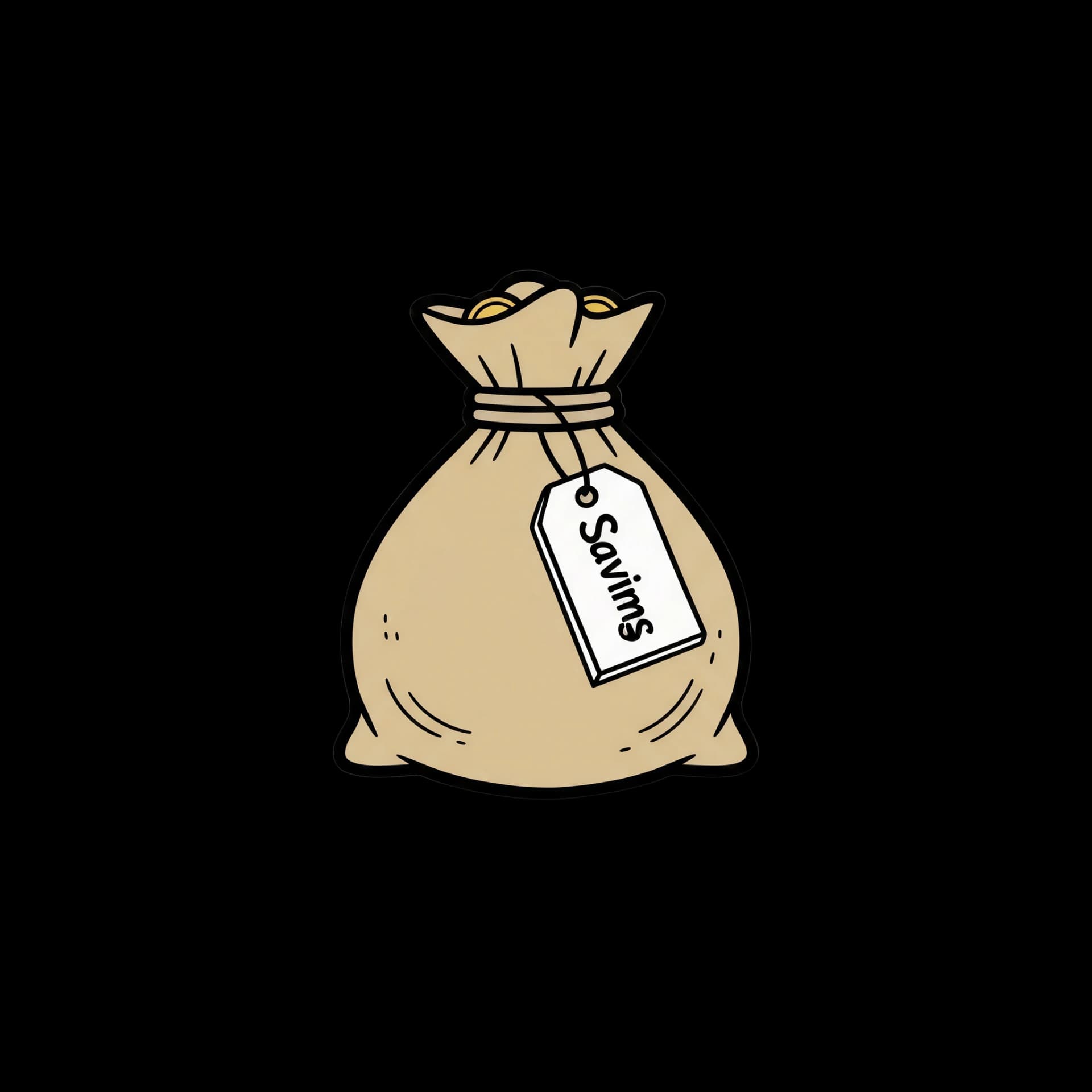 Savings Money Bag