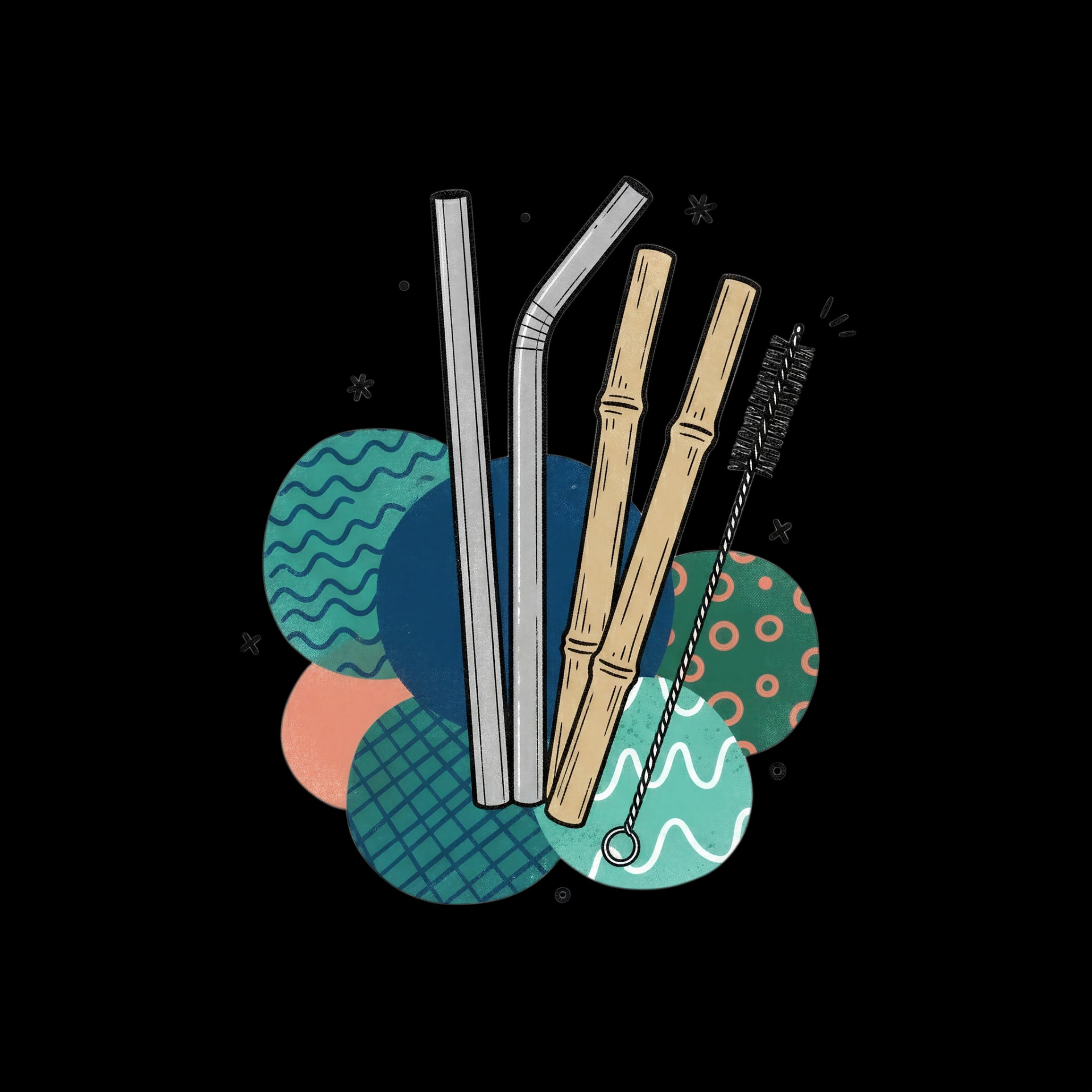 Reusable Straw Set