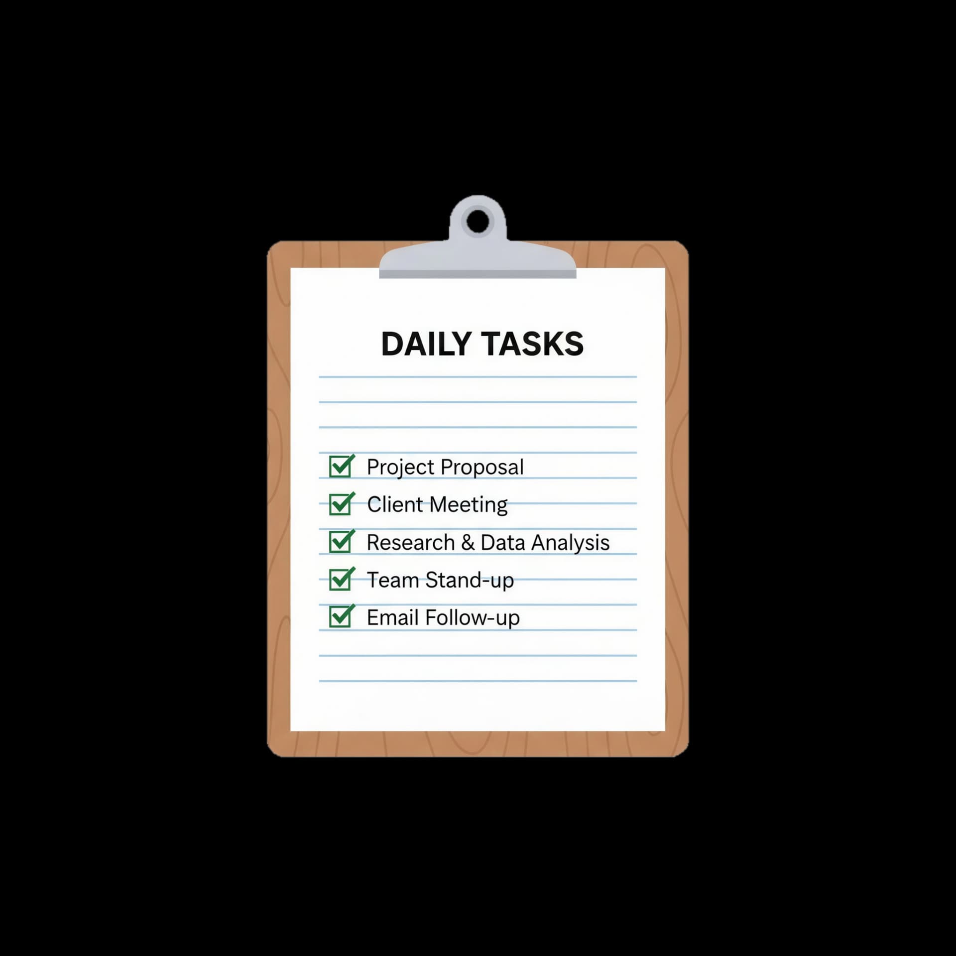 Completed Task List