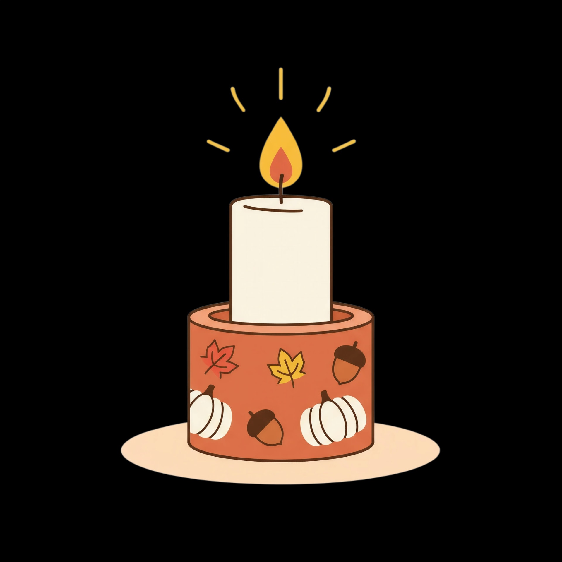 Warm Autumn Candle