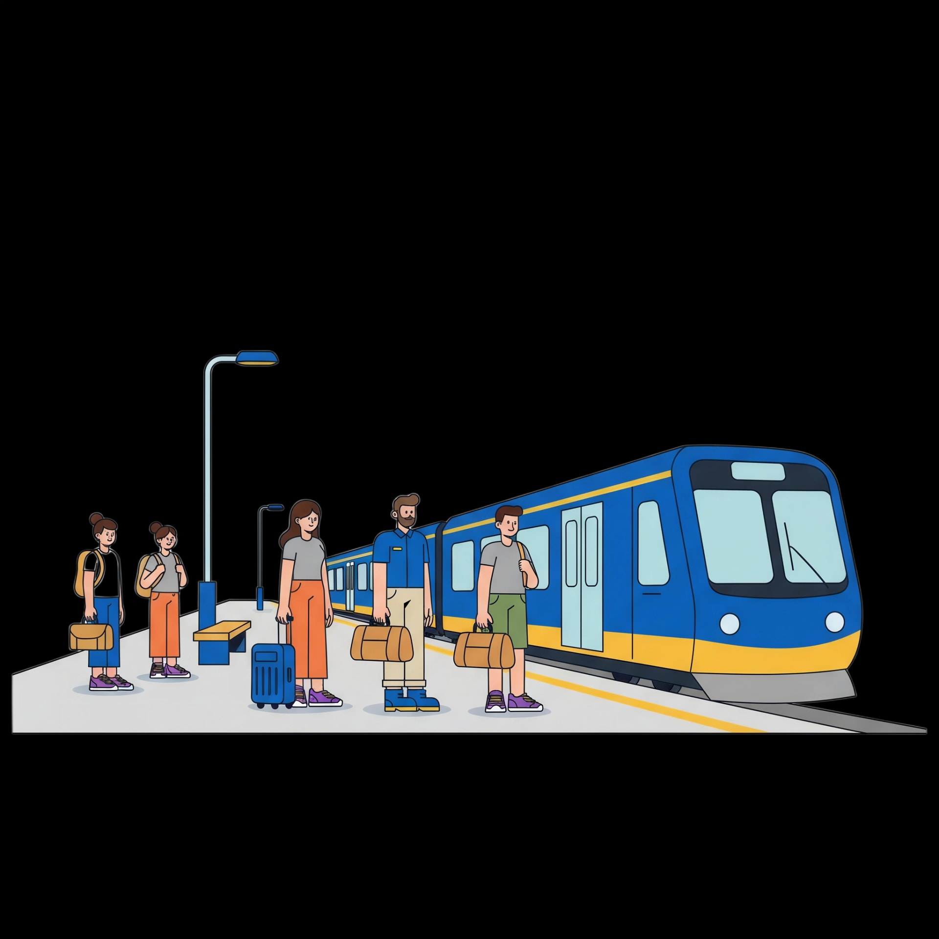 Train Arrival Scene