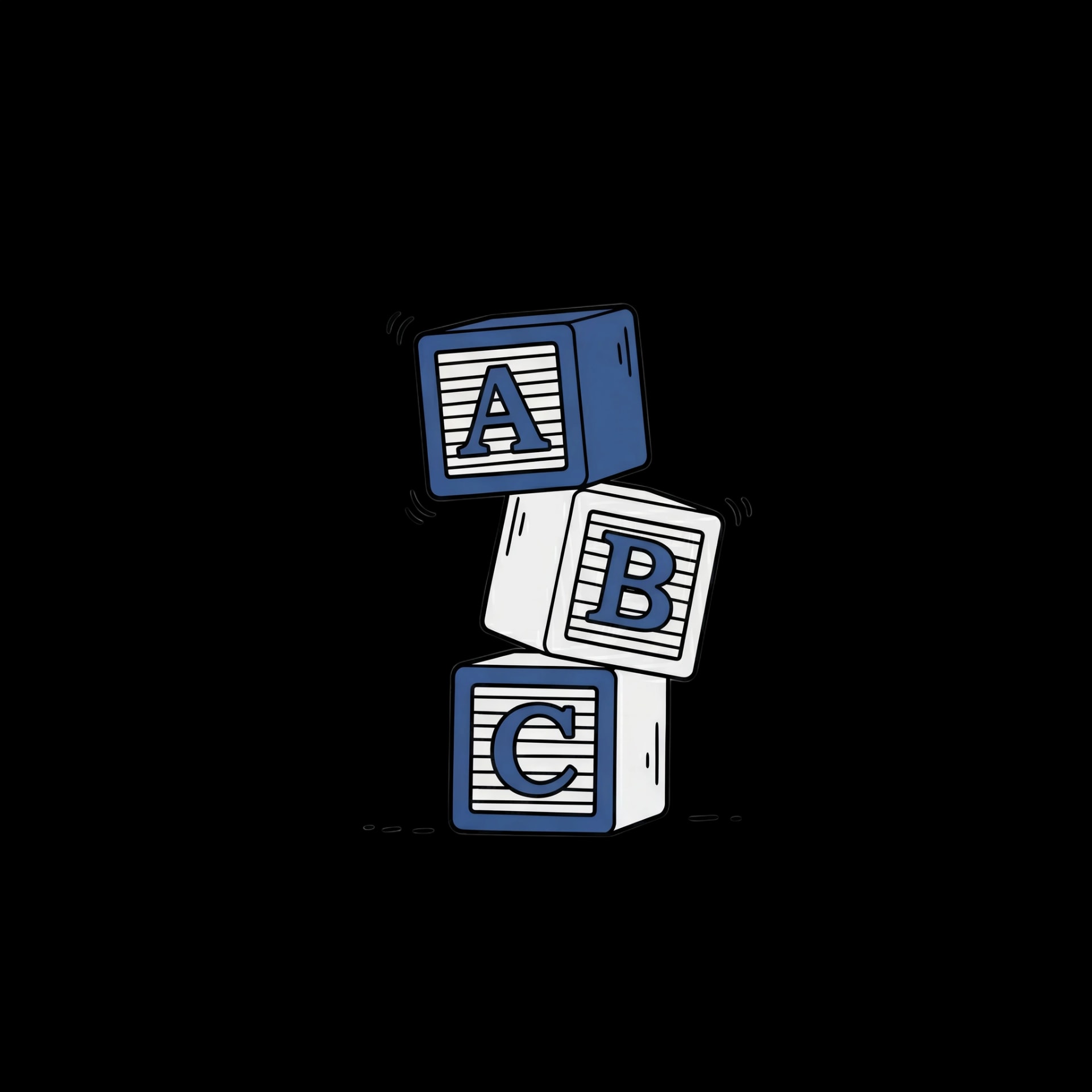 Alphabet Blocks Stack