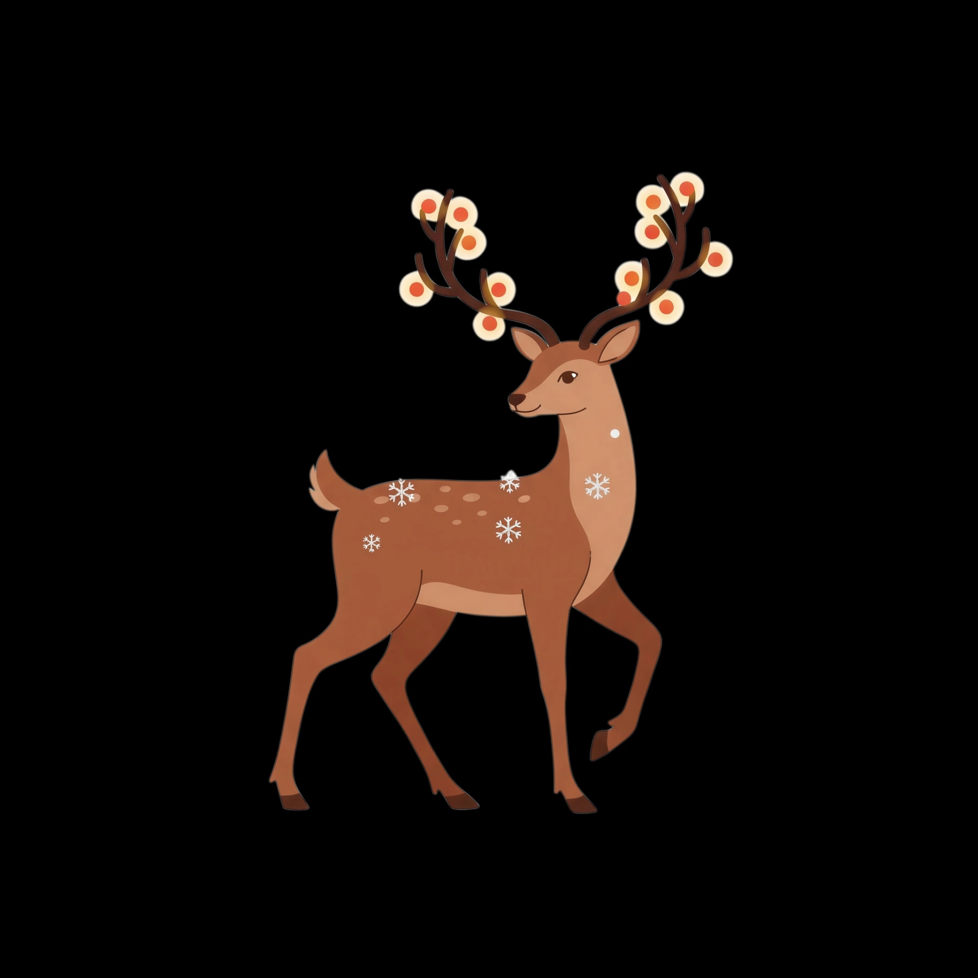 Berry Adorned Deer