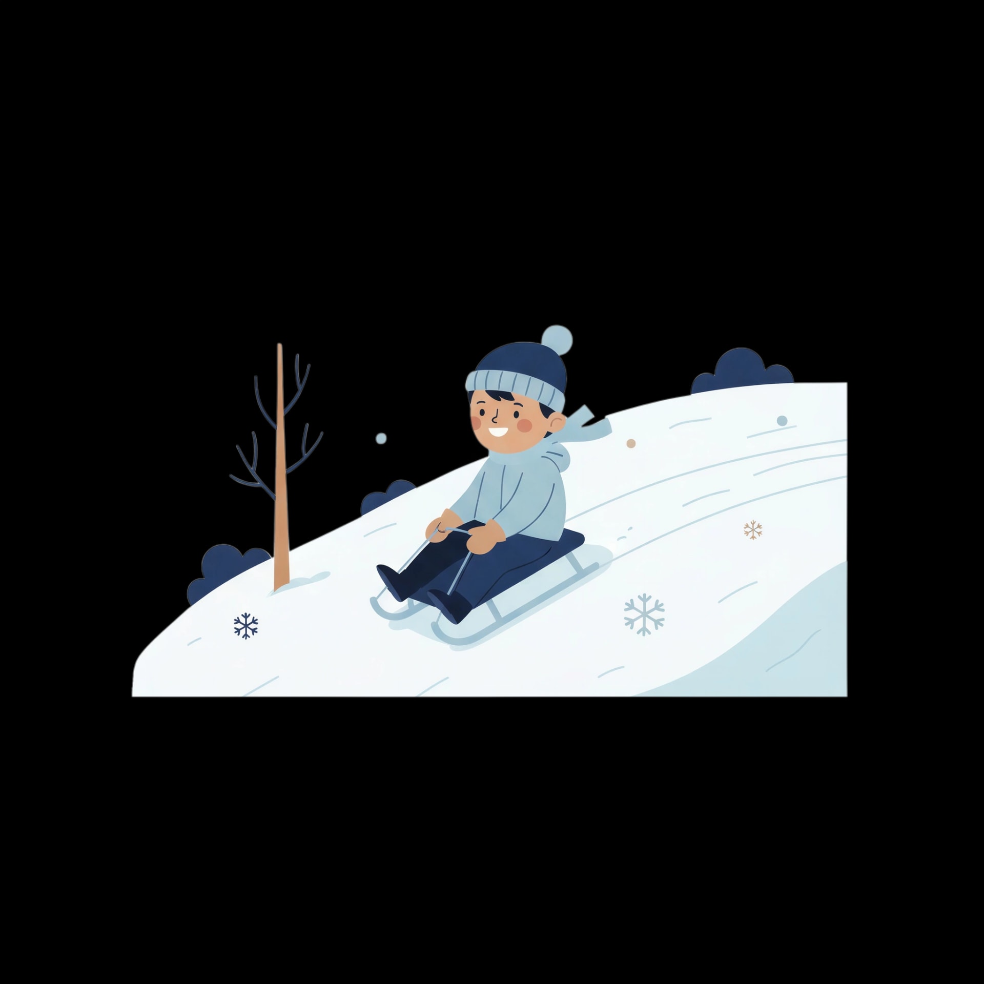 Joyful Sled Ride