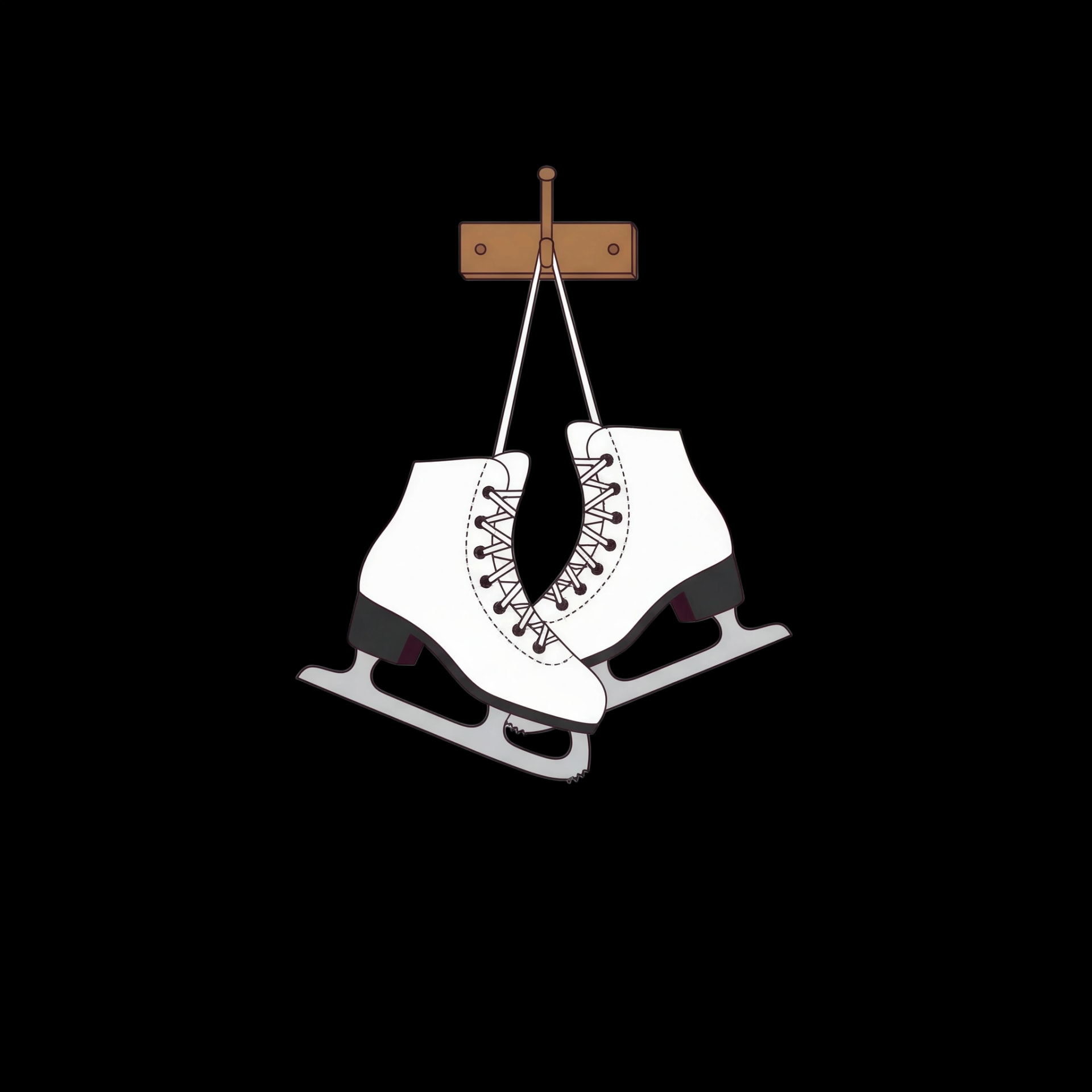 Hanging Ice Skates