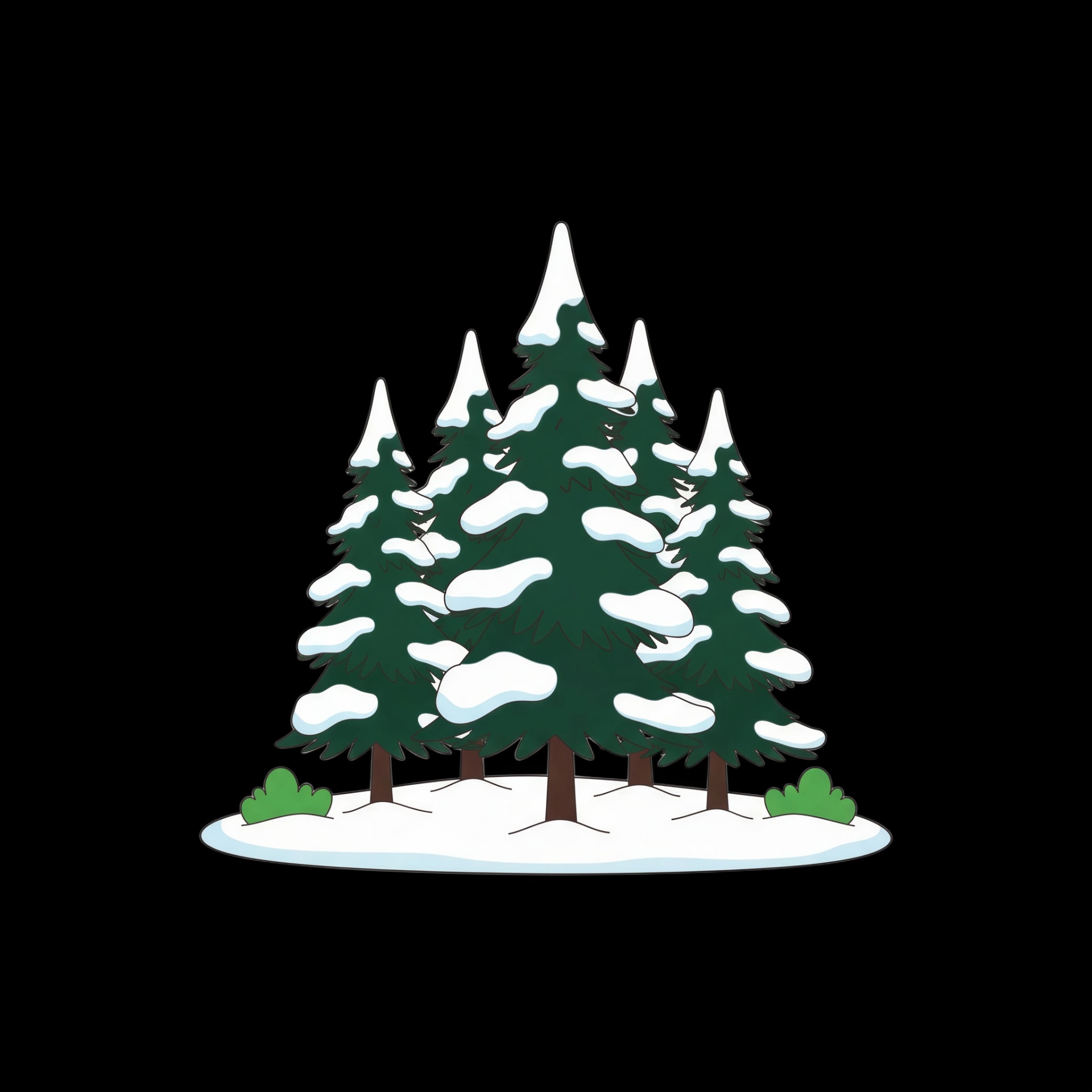 Winter Pine Forest