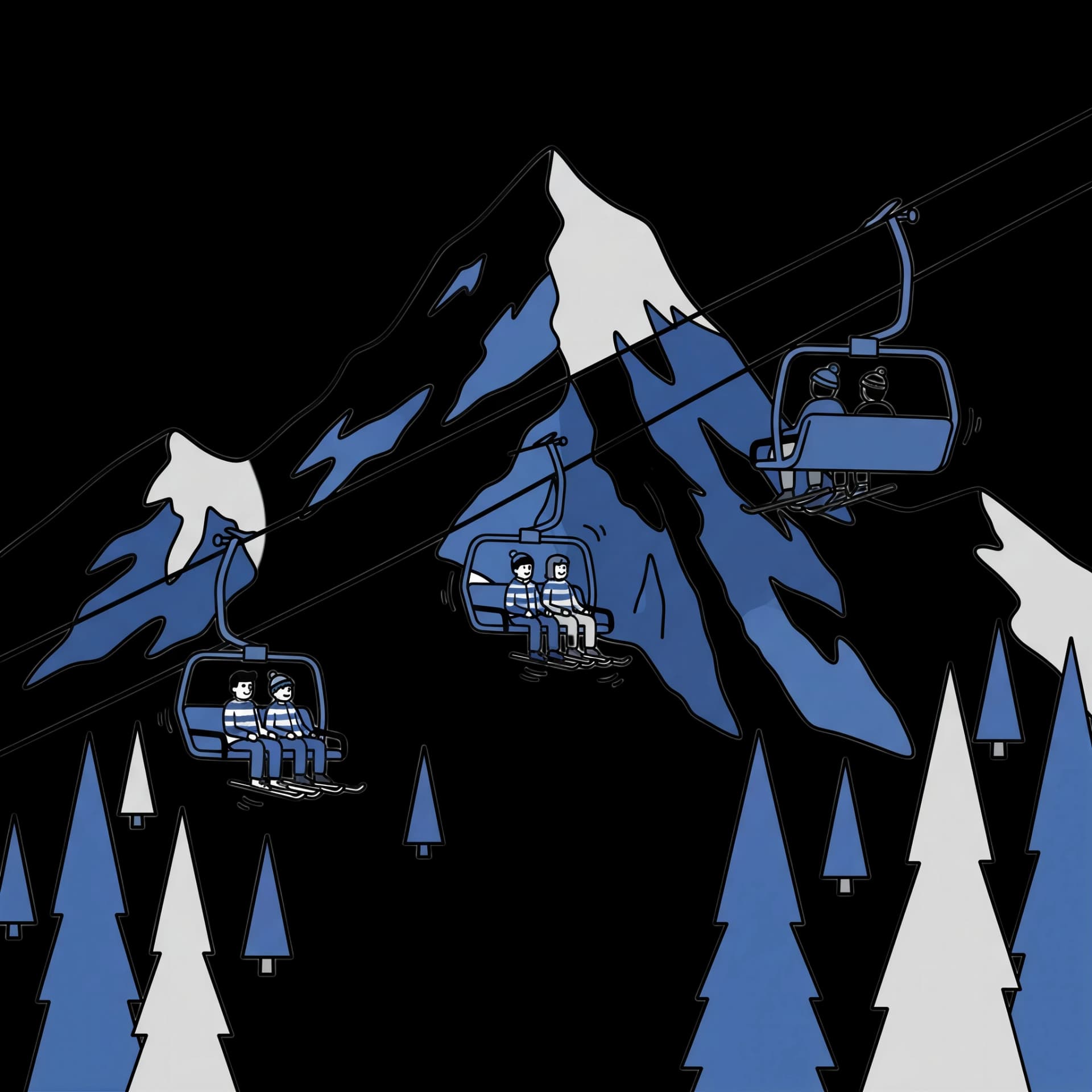 Mountain Ski Lift