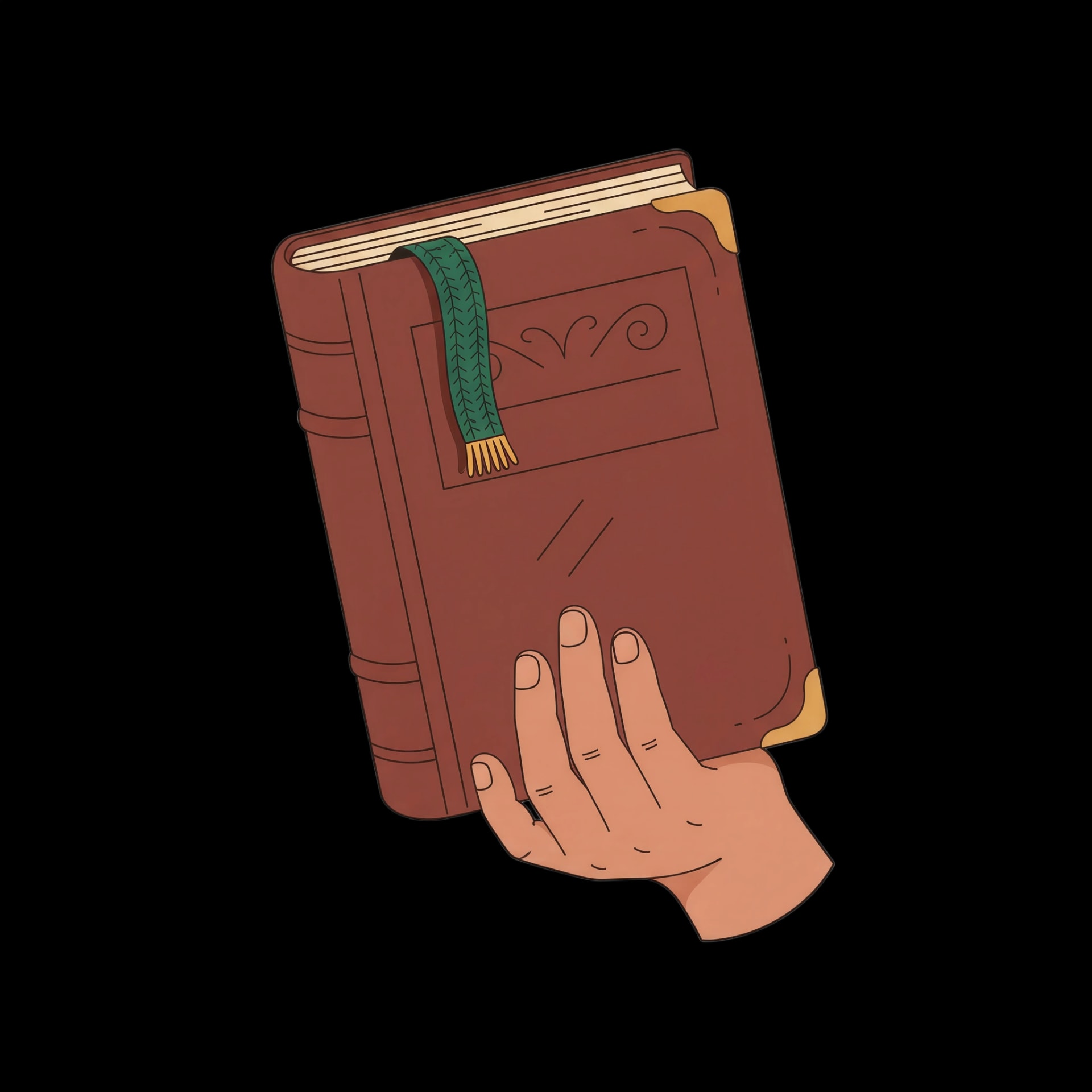 Held Antique Book