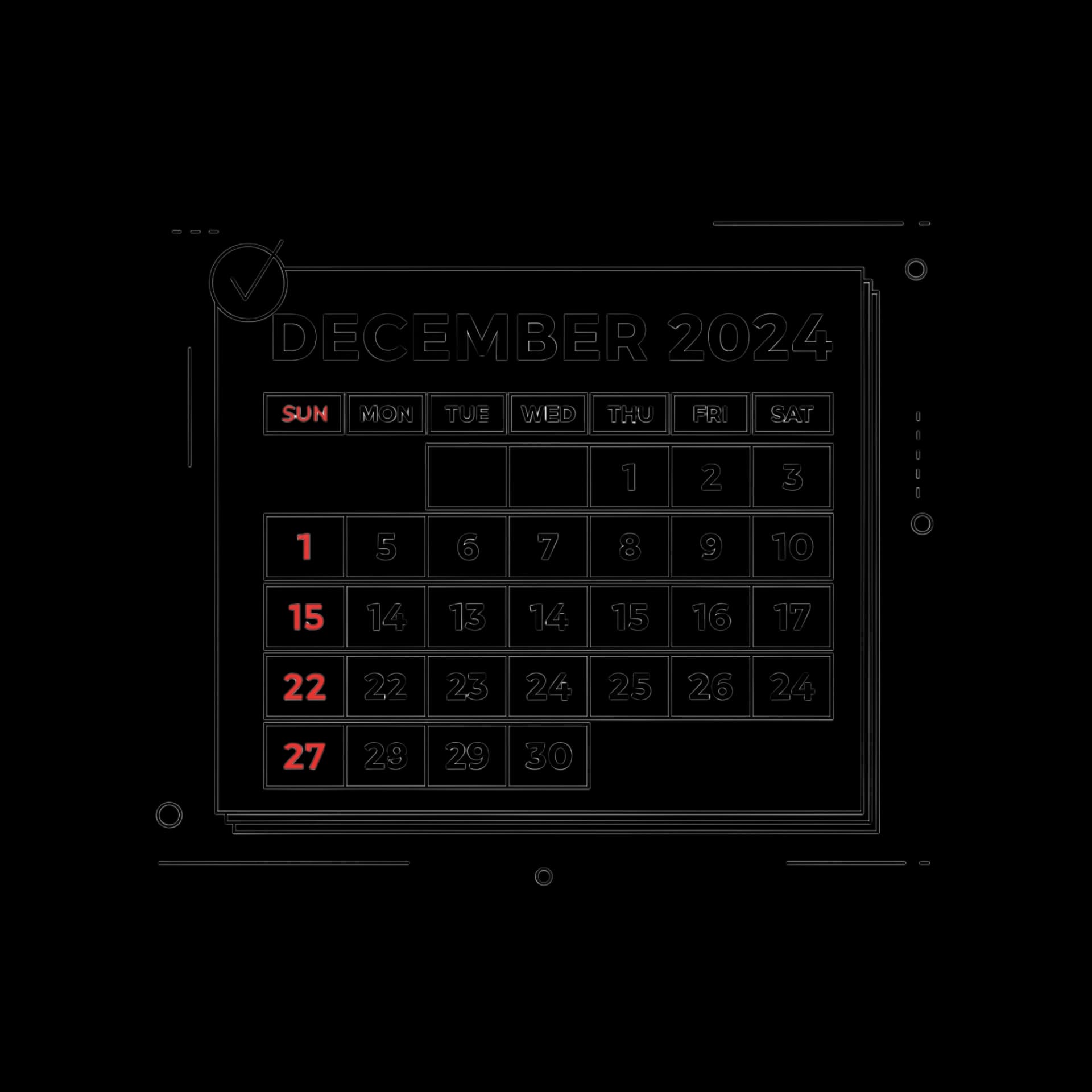 Year-End Calendar