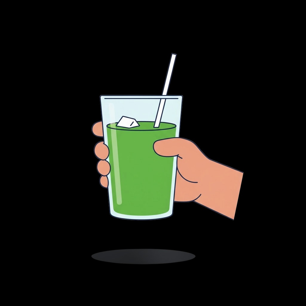 Hand Holding Juice