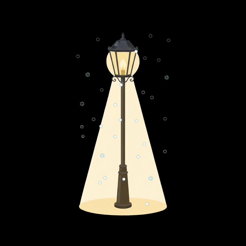 Glowing Street Lamp
