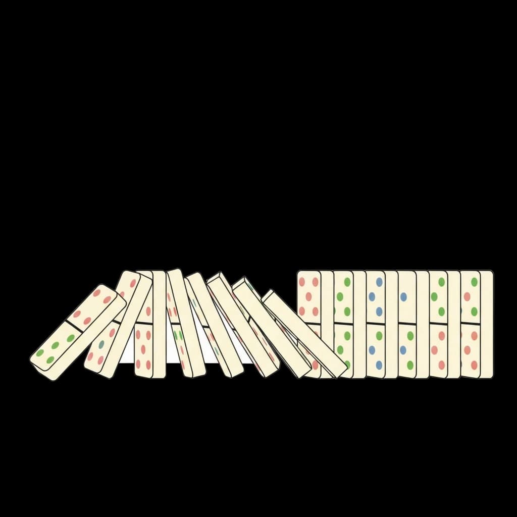 Tumbling Dominoes