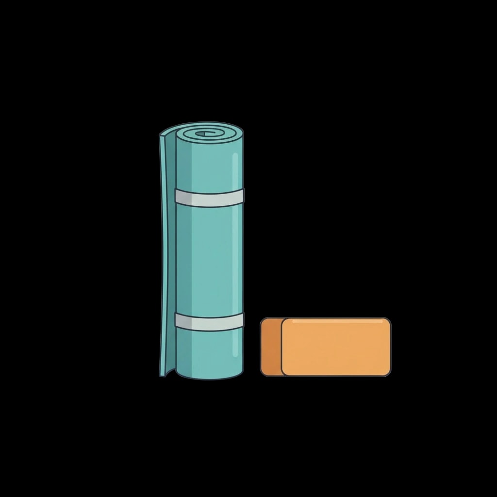Yoga Mat and Block