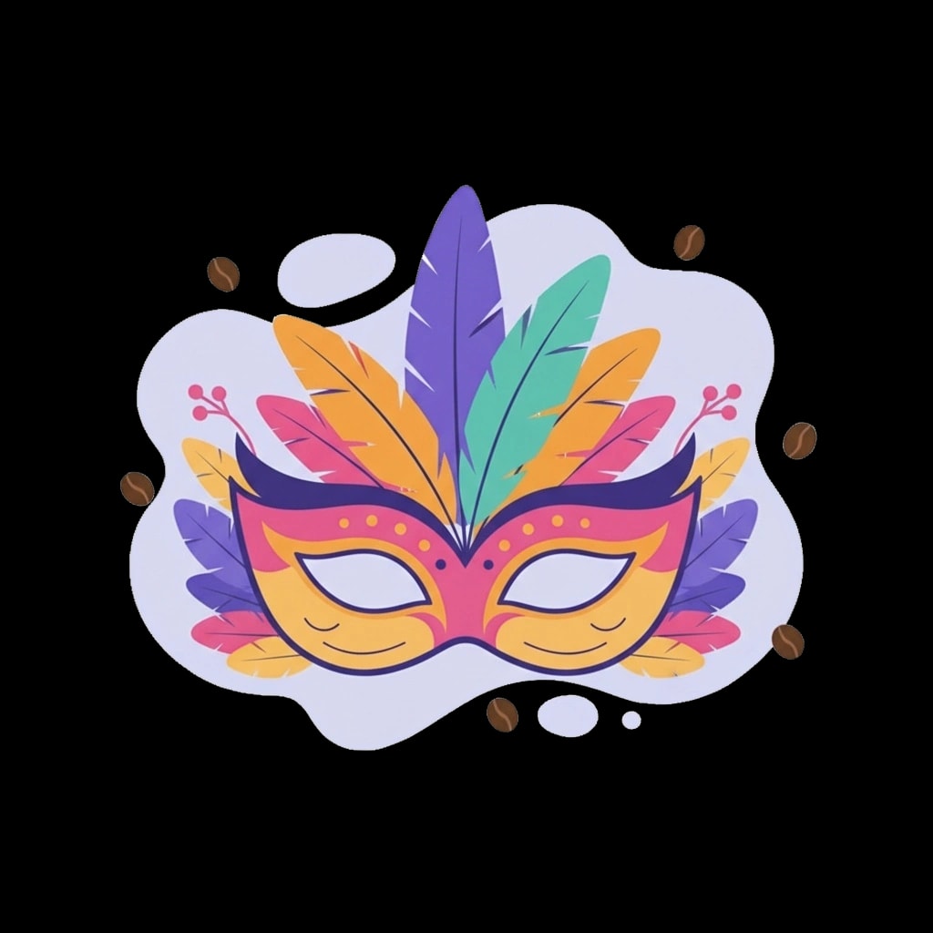 Feathered Eye Mask