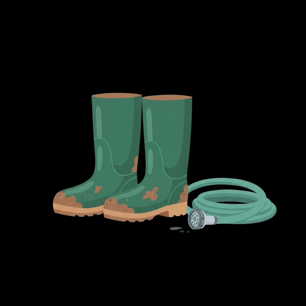 Worn Garden Boots