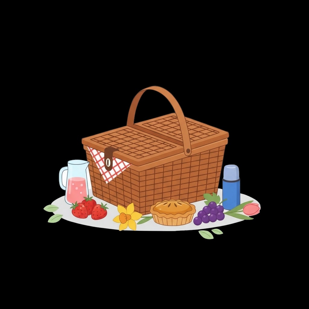 Packed Picnic Basket