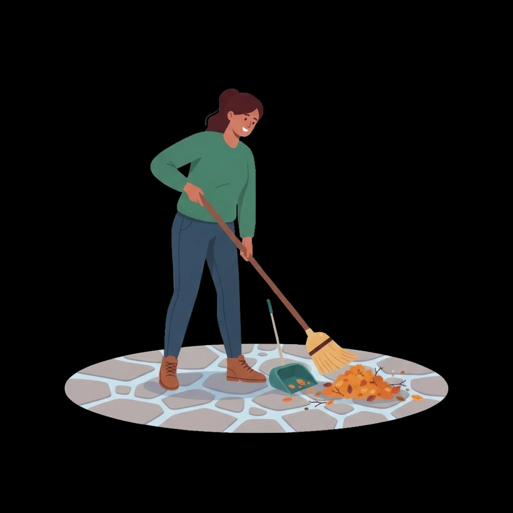 Sweeping the Patio