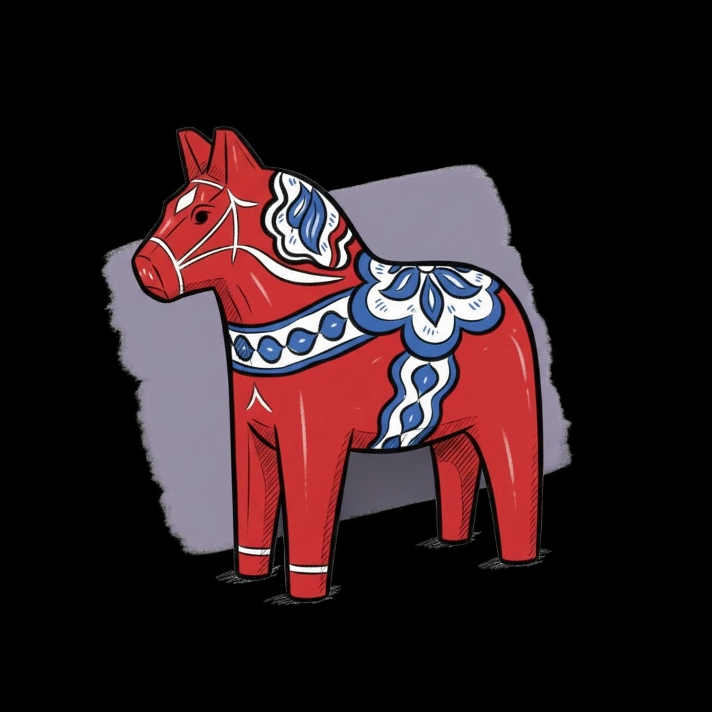 Red Dala Horse