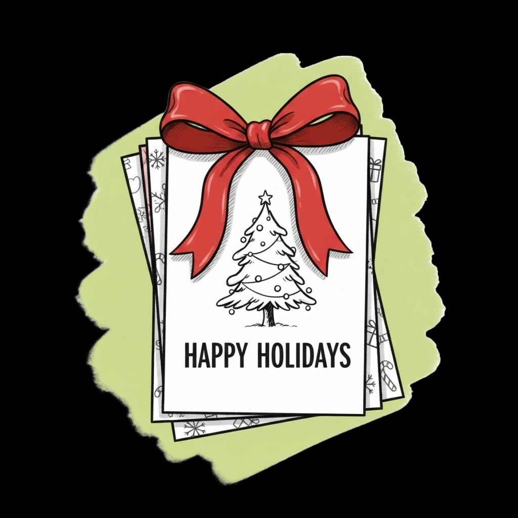 Festive Card Stack