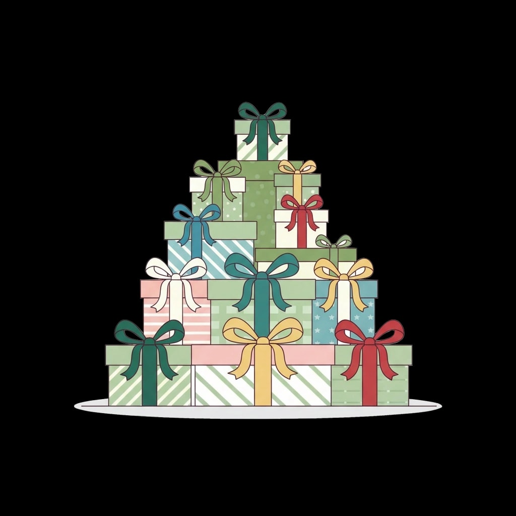 Stack of Wrapped Gifts