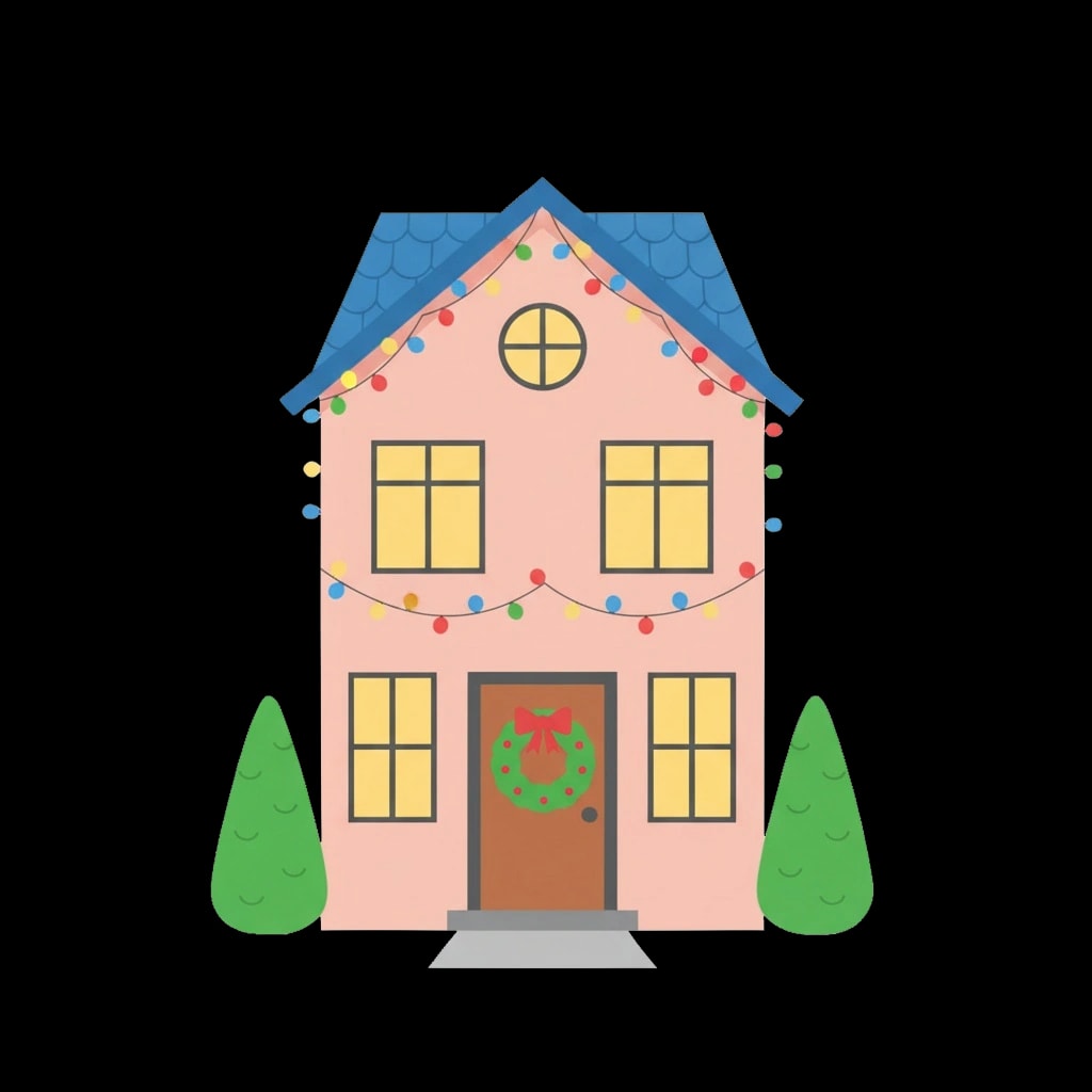 Decorated Holiday Home