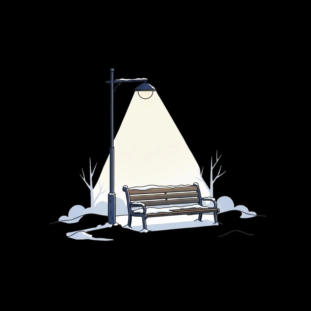 Lonely Park Bench