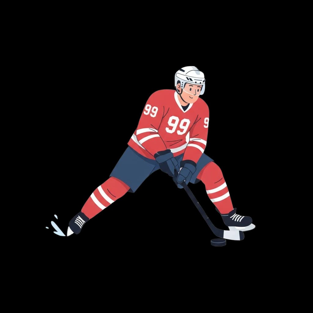 Hockey Player Shot