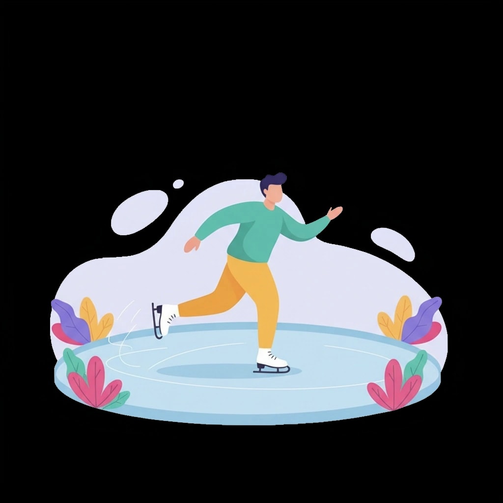 Frozen Pond Skating