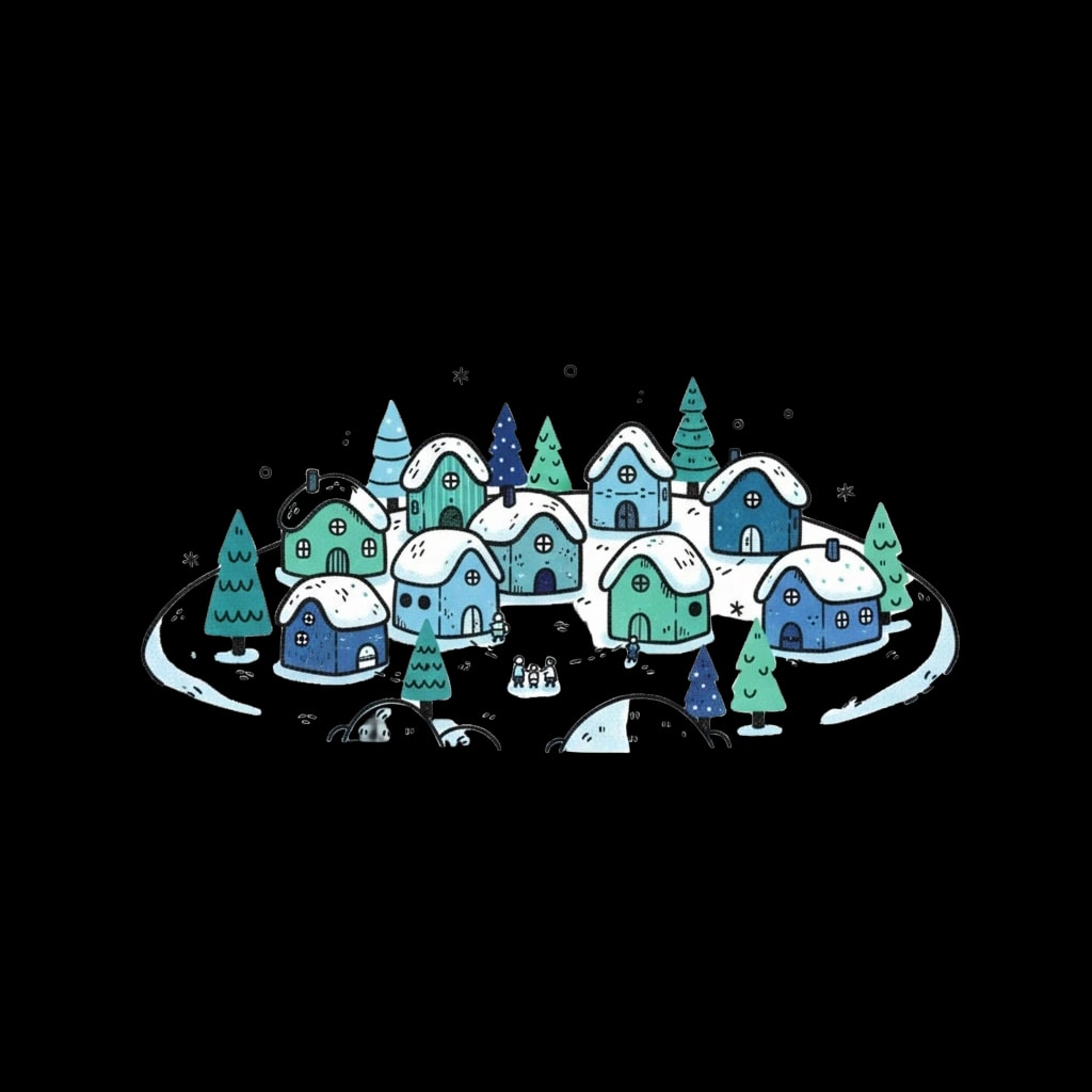 Miniature Snow Village