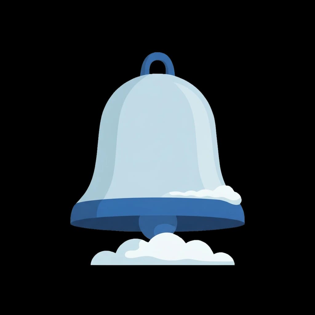 Snowy Notification Bell